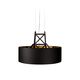 Construction Lamp Suspension Black Medium