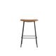 Fiber Barstool Tube Base Cognac Leather 65 Front Muuto 5000X5000