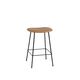 Fiber Barstool Tubebase Cognac Leather Black Muuto 5000X5000