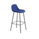 Fiber Barstool W Back 75 Tube Base Black Stretch Appeal K21887 Cobalt Muuto 5000X5000