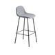 Fiber Barstool W Back 75 Tube Base Black Stretch Appeal K21889 Mist Muuto 5000X5000