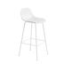 Fiber Barstool W Back 75 Tubebase Natural White Muuto 5000X5000