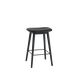 Fiber Barstool 65 Woodbase Black Refine Leather Muuto 5000X5000