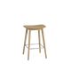 Fiber Barstool Woodbase Cognac Ochre Oak Muuto 5000X5000