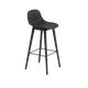 Fiber Barstool W Back 75 Woodbase Black Muuto 5000X5000