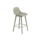 Fiber Barstool W Back Wood Base Dusty Green 65 Muuto 5000X5000