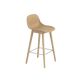 Fiber Barstool W Back Wood Base Ocre 65 Muuto 5000X5000