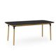 602836 Form Table 95X200Cm Black Oak 2