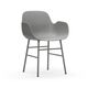 602757 Form Armchair Steel Grey 1