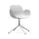 606100 Form Armchair Swivel 4 L White Alu 1