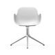 606100 Form Armchair Swivel 4 L White Alu 2