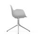 606100 Form Armchair Swivel 4 L White Alu 3