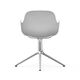 606100 Form Armchair Swivel 4 L White Alu 4