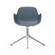 606103 Form Armchair Swivel 4 L Blue Alu 2