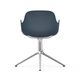 606103 Form Armchair Swivel 4 L Blue Alu 4