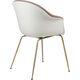 Bat Dining Chair Conic Front Upholstered Antique Brass Classic White Dedar Melville 019 Item Nr 10049781 B3 Q