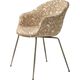 Bat Dining Chair Conic Fully Upholstered Antique Brass Backhausen Blattergarten Mc740 A07 F3 Q