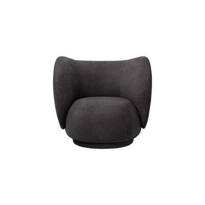 RICO lounge chair dark grey