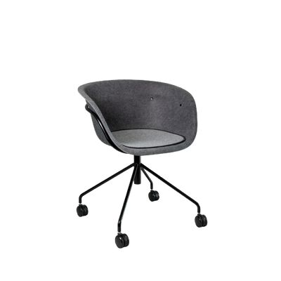 CARRII S4 chair with return mechanism and wheels