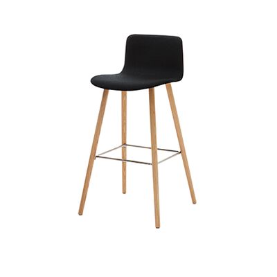 SOLA bar stool wooden legs