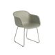 Fiber Chair Sledbase Dusty Green White